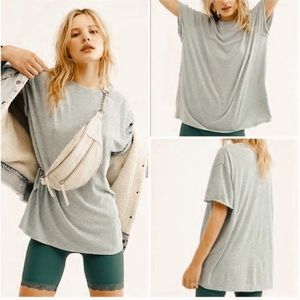 NWT we the free clarity ringer blue moon shirt